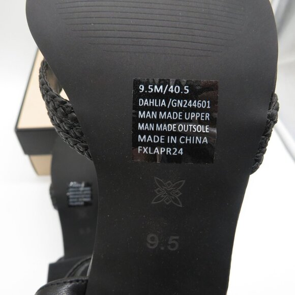 BCBGeneration Black Strappy Block Heel Sandals Size 9.5 NEW - Picture 5 of 7